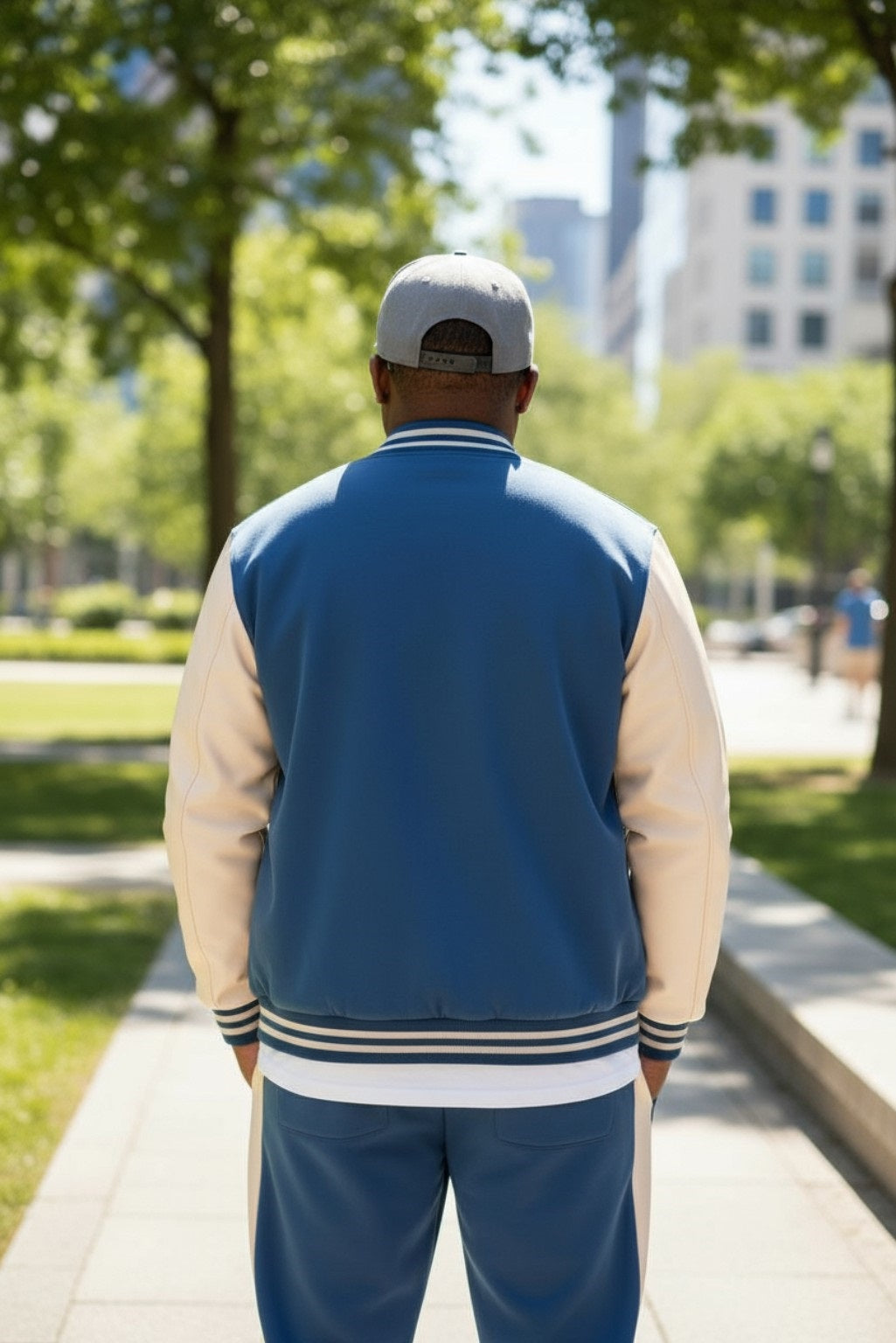 Mens Casual Snap Button Front Jacket & Pants Set