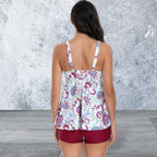 Sleeveless Ruffle Two Piece Swimsuits