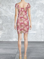 Juniors sweetheart neckline ruched dress