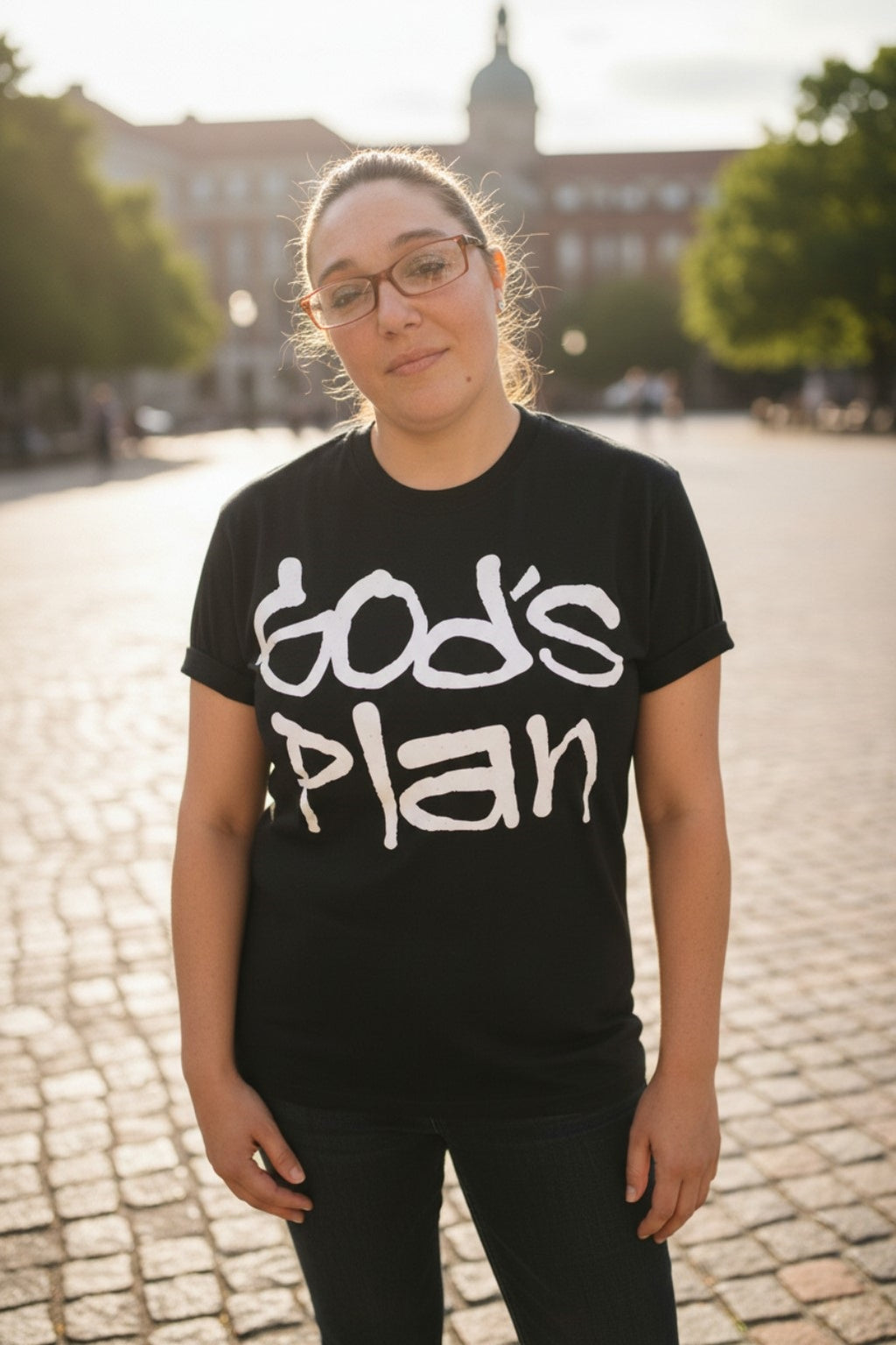 Short Sleeve God's Plan Oversize Top