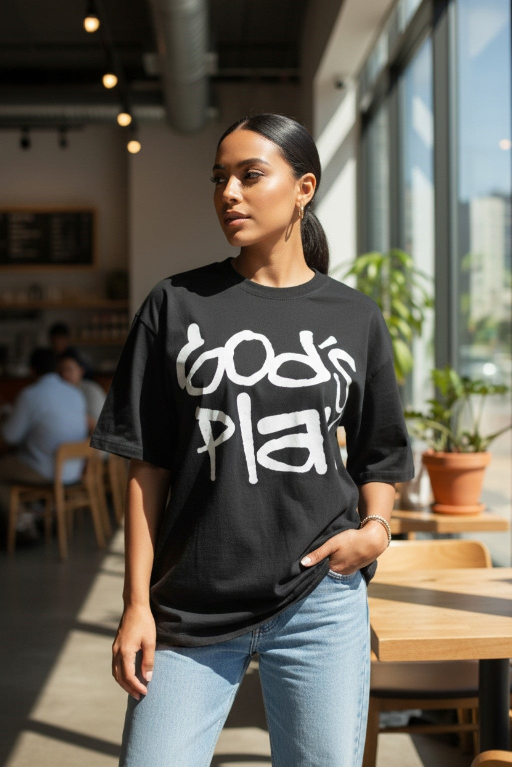 Short Sleeve God's Plan Oversize Top