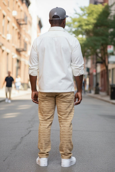 Men's Slim Fit Stretch Khaki Jeans