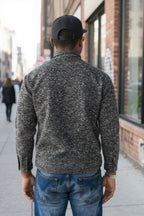 Men long sleeve 1/4 zip front sweater