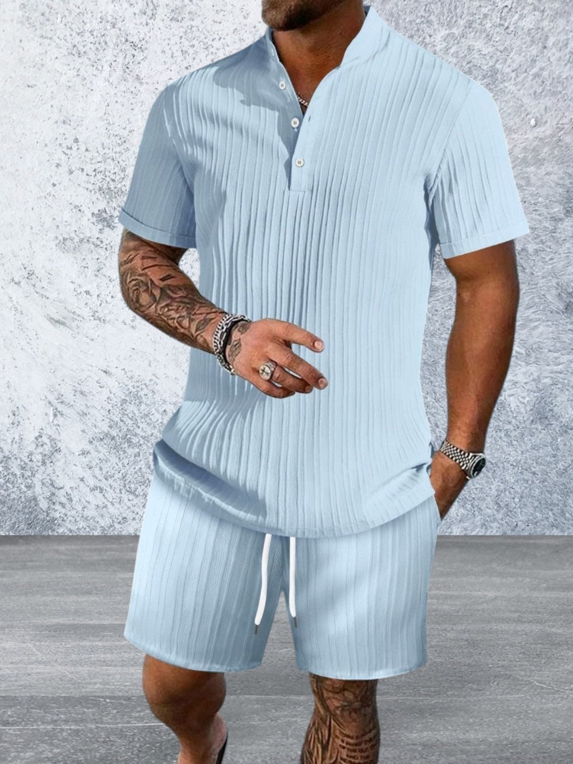 Men's Summer 2-Piece Short Set