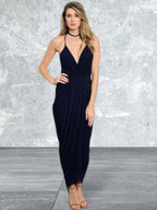 Spaghetti Strap V-Neck Dress