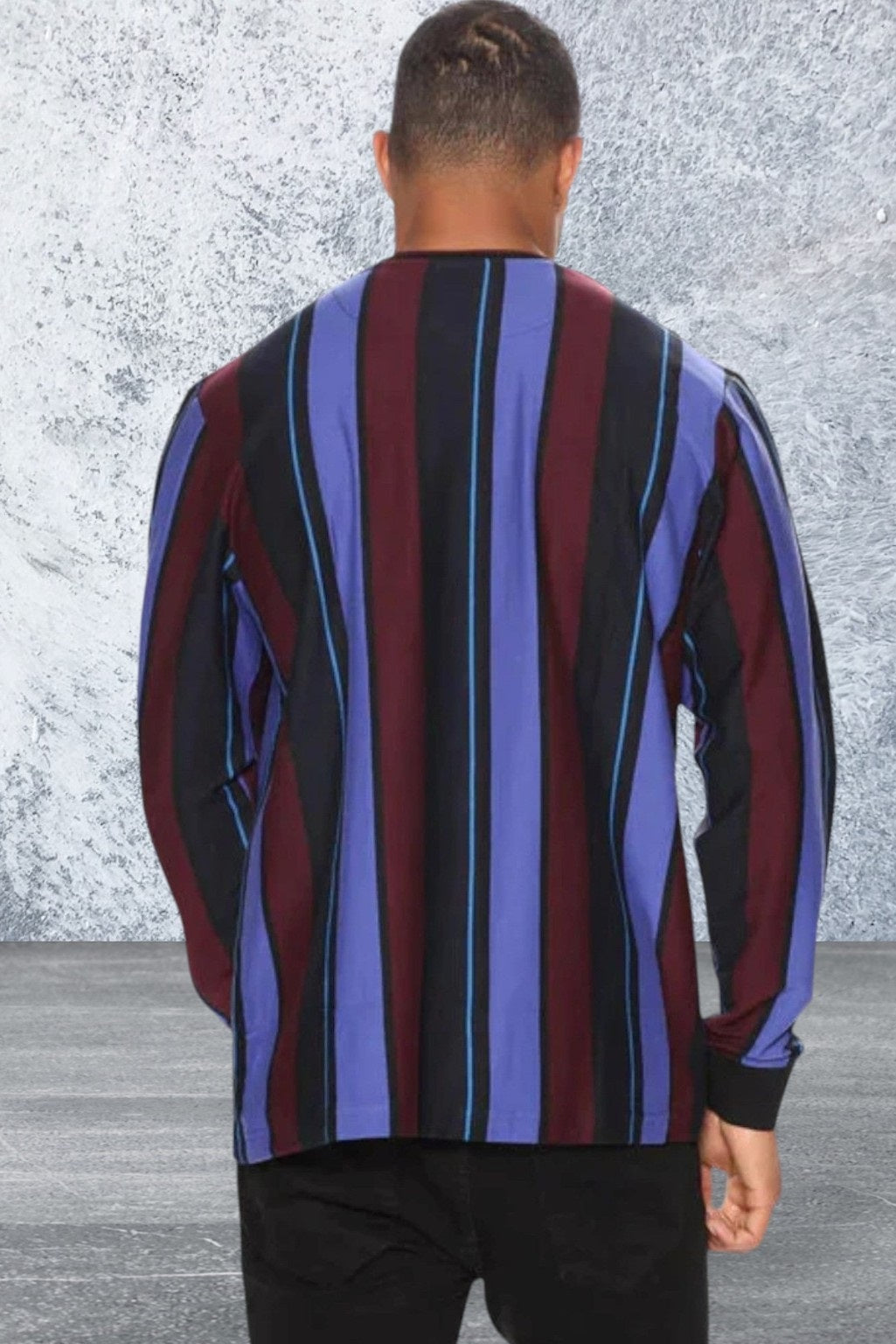 Men's long sleeve multicolor top