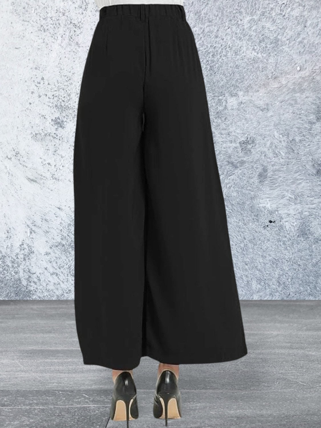 Women High Waist Wide Leg Long Pants