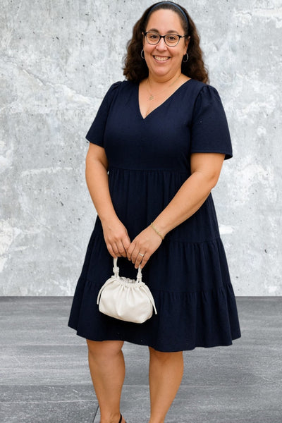 KIRUNDO Eyelet Summer Short Sleeve Dresses With Pockets