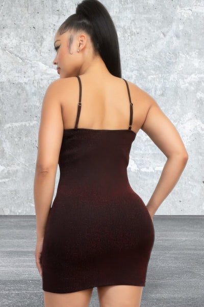 Sleeveless bodycon slit Mini dress