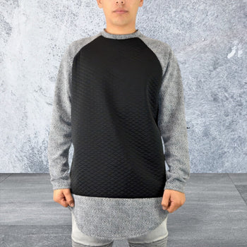 Men's Oversize Long Sleeve Pullover Sweatshirt