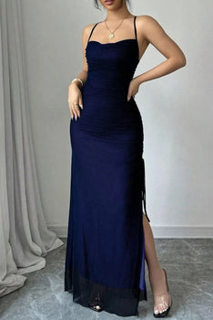 Sweetheart Neck Spaghetti Strap Maxi Dress