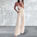 Sleeveless Cut-Out Wide Leg Jumpsuit