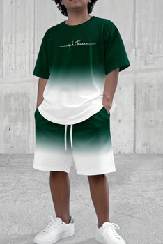 Men's Two-Piece Short Sleeves Top With Matching Shorts
