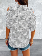 Women's lightweight Cold Shoulder Loose Top