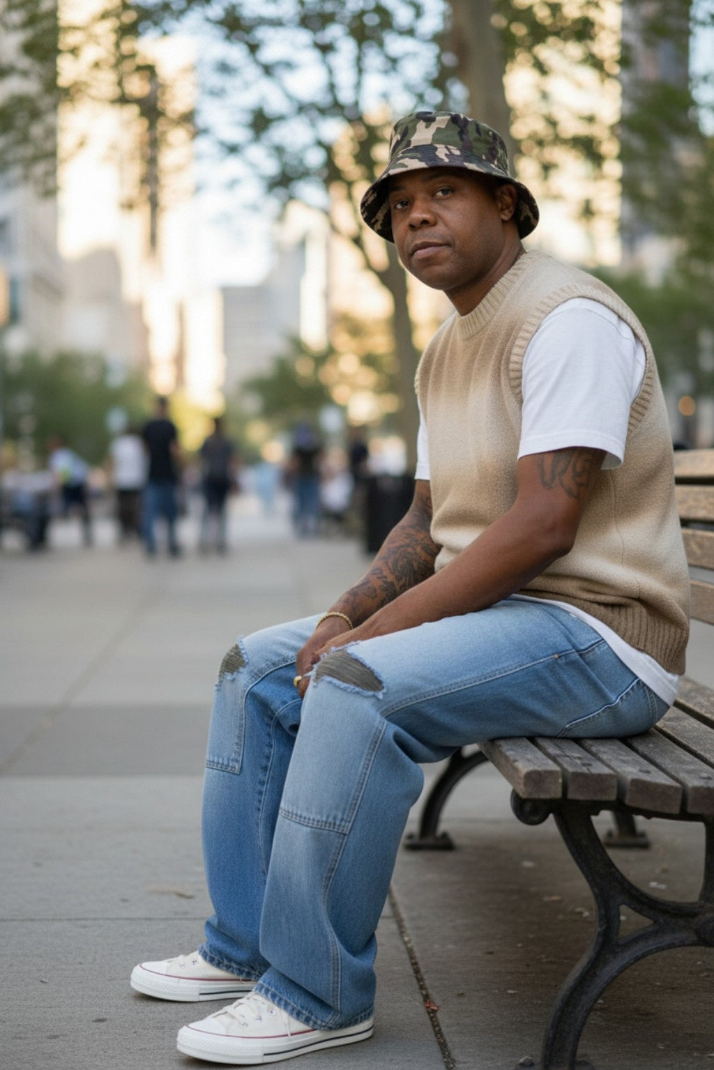 Men's Carpenter Medium Blue Wash Jeans