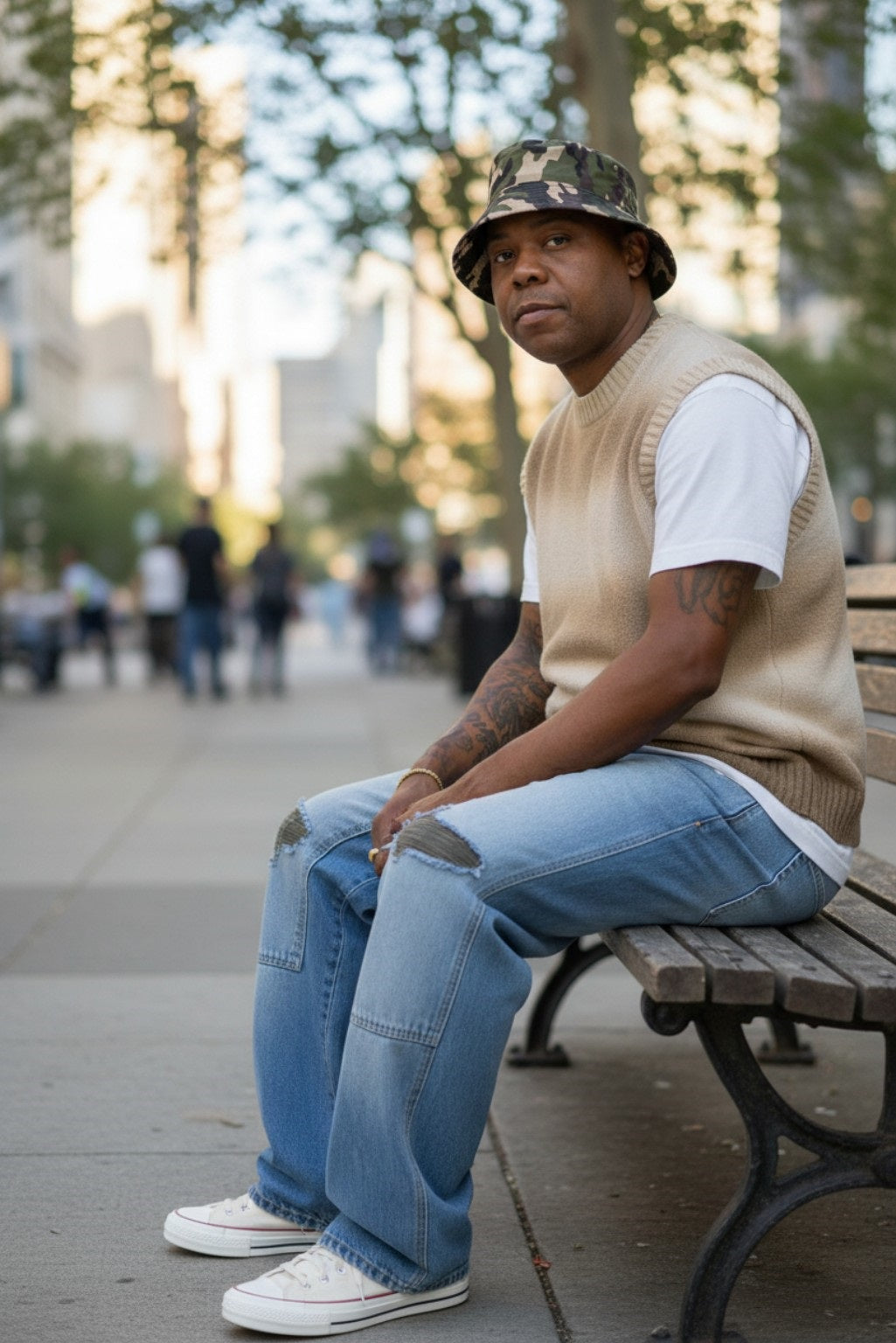 Men's Carpenter Medium Blue Wash Jeans