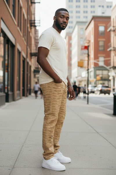 Men's Slim Fit Stretch Khaki Jeans