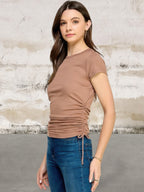 Side Ruched Detail Top