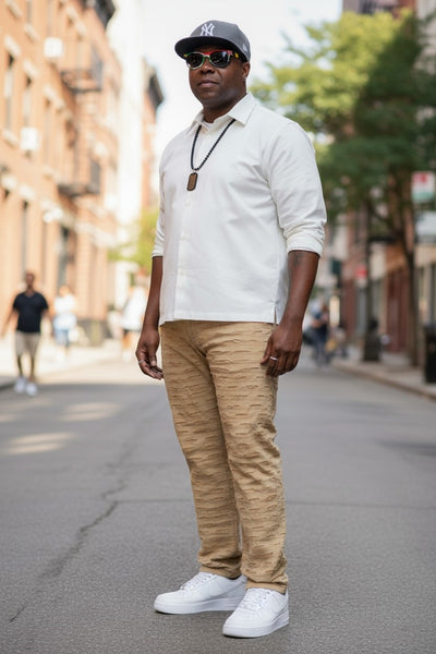 Men's Slim Fit Stretch Khaki Jeans