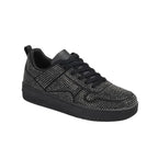 Women's  Rhinestone Platform Flat Sneakers