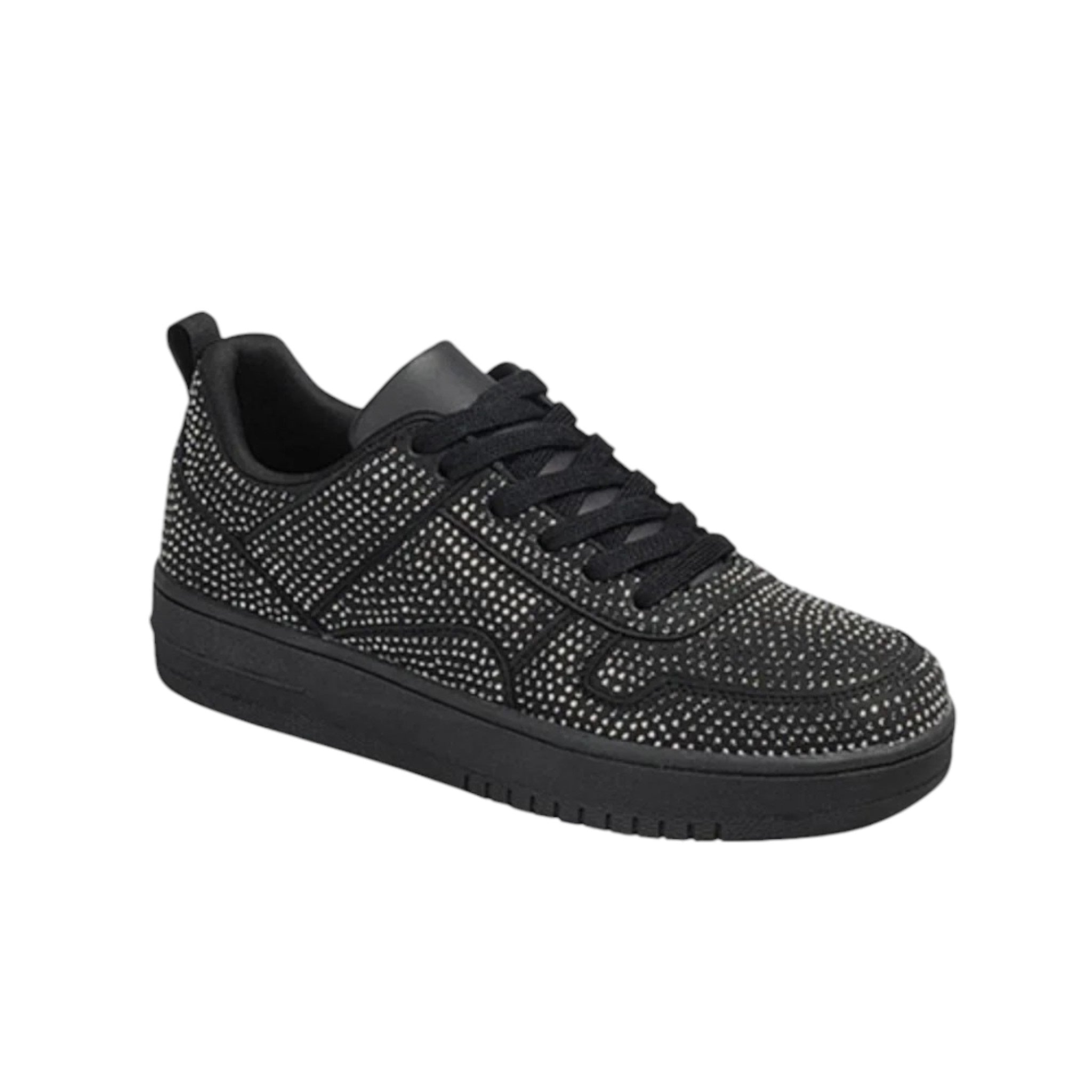 Women's  Rhinestone Platform Flat Sneakers