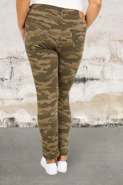 Plus 311 shaping skinny jeans camo printed