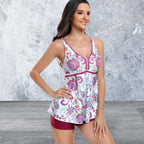 Sleeveless Ruffle Two Piece Swimsuits