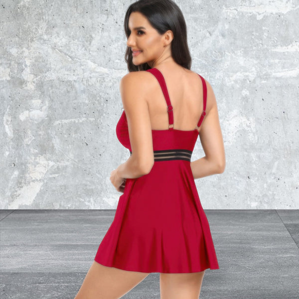 Lace Sleeveless Deep V Neck Swimsuits