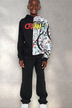 Boy's Pullover Newspaper Hoodie