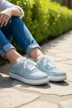 Women's Rhinestone Lace-Up Sneakers