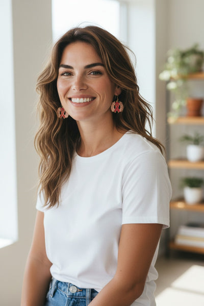 Handmade Cancer Awareness Earrings