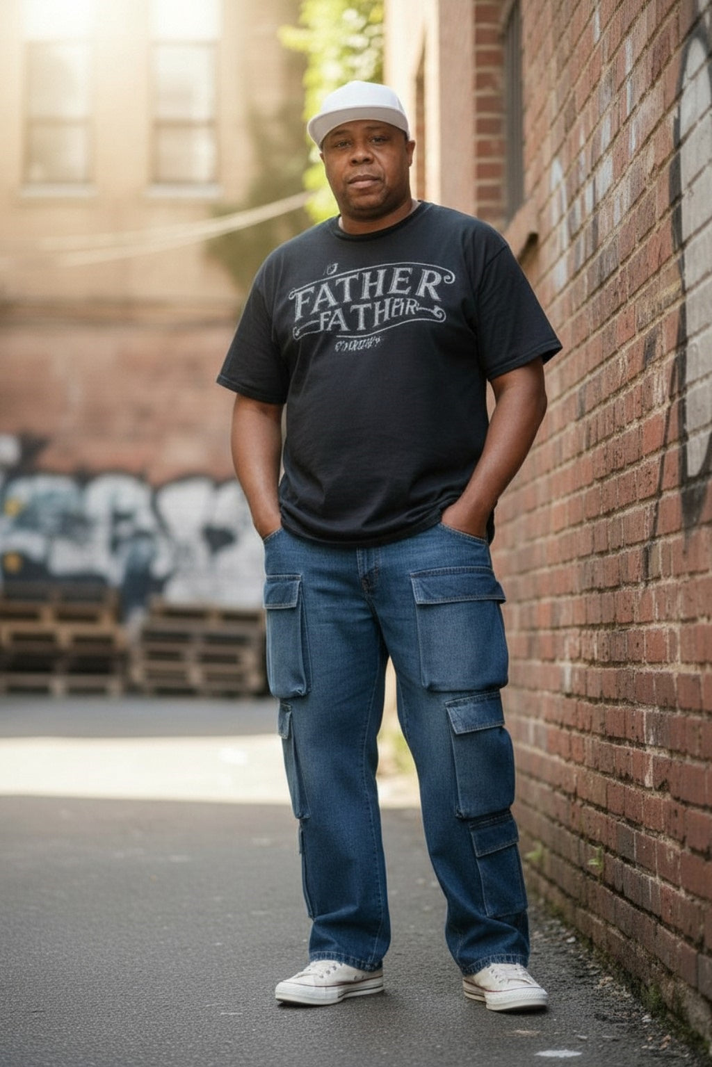 Men's loose Fit Cargo Jeans