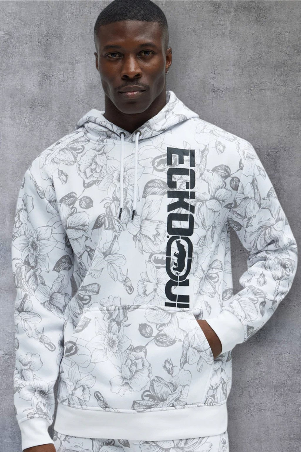 Men's Ecko Unltd White Long sleeve Hoodie