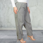 Plus Size Drawstring Waist Parachute Pants