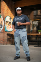 Men Straight Light Blue Jeans