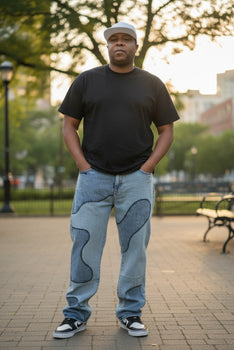 Men Straight Light Blue Jeans