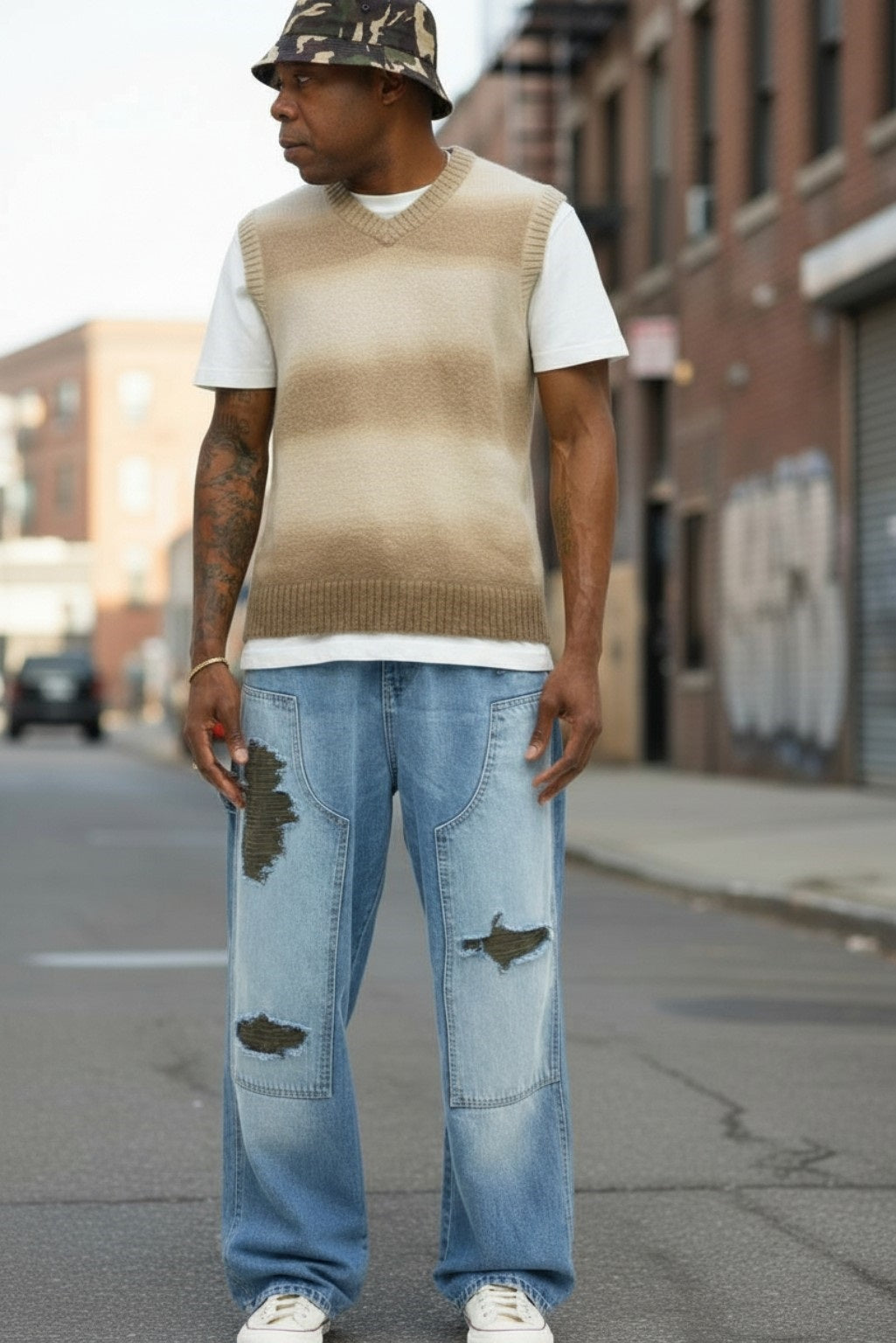 Men's Carpenter Medium Blue Wash Jeans