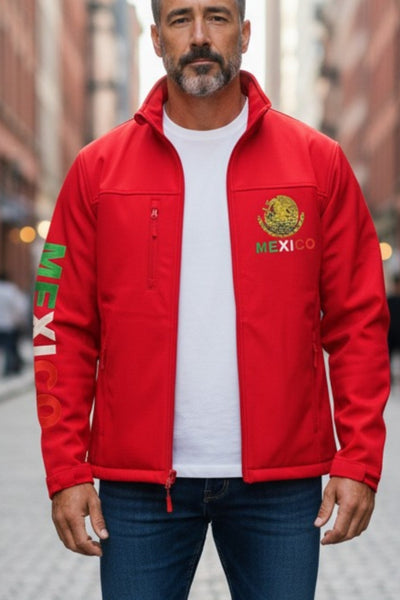 Mexico Embroidered Soft Shell Jacket