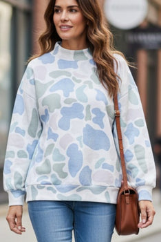 Long Sleeve Camouflage Pullover Sweatshirt