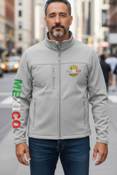 Mexico Embroidered Soft Shell Jacket