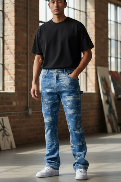 Men's Slim Flare Carpenter Jeans