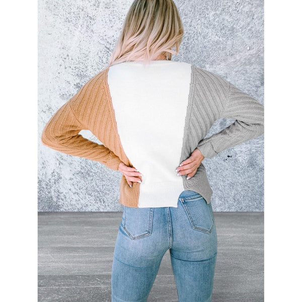 Long Sleeve Drop Shoulder Sweater