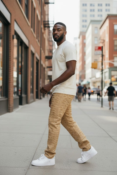 Men's Slim Fit Stretch Khaki Jeans