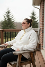 Long Sleeve  Fleece Buttons Collar Sweatshirt