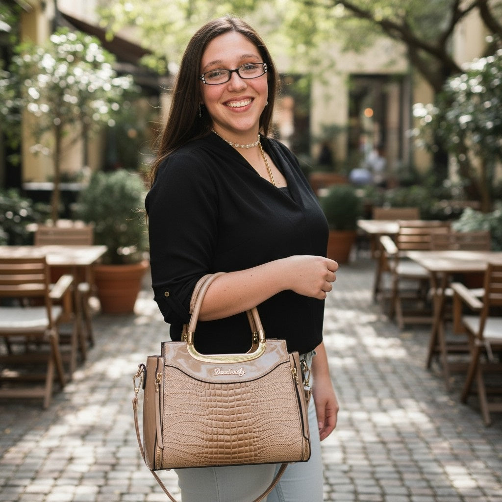 Women's Shoulder Crossbody Crocodile Print Handbags