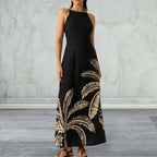 Sleeveless Printed Maxi Dress