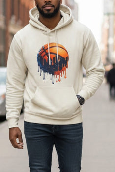 Men's BasketBall Graphic Long Sleeve Lightweight Polyester Hoodie