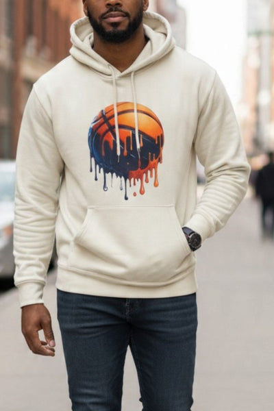 Men's BasketBall Graphic Long Sleeve Lightweight Polyester Hoodie