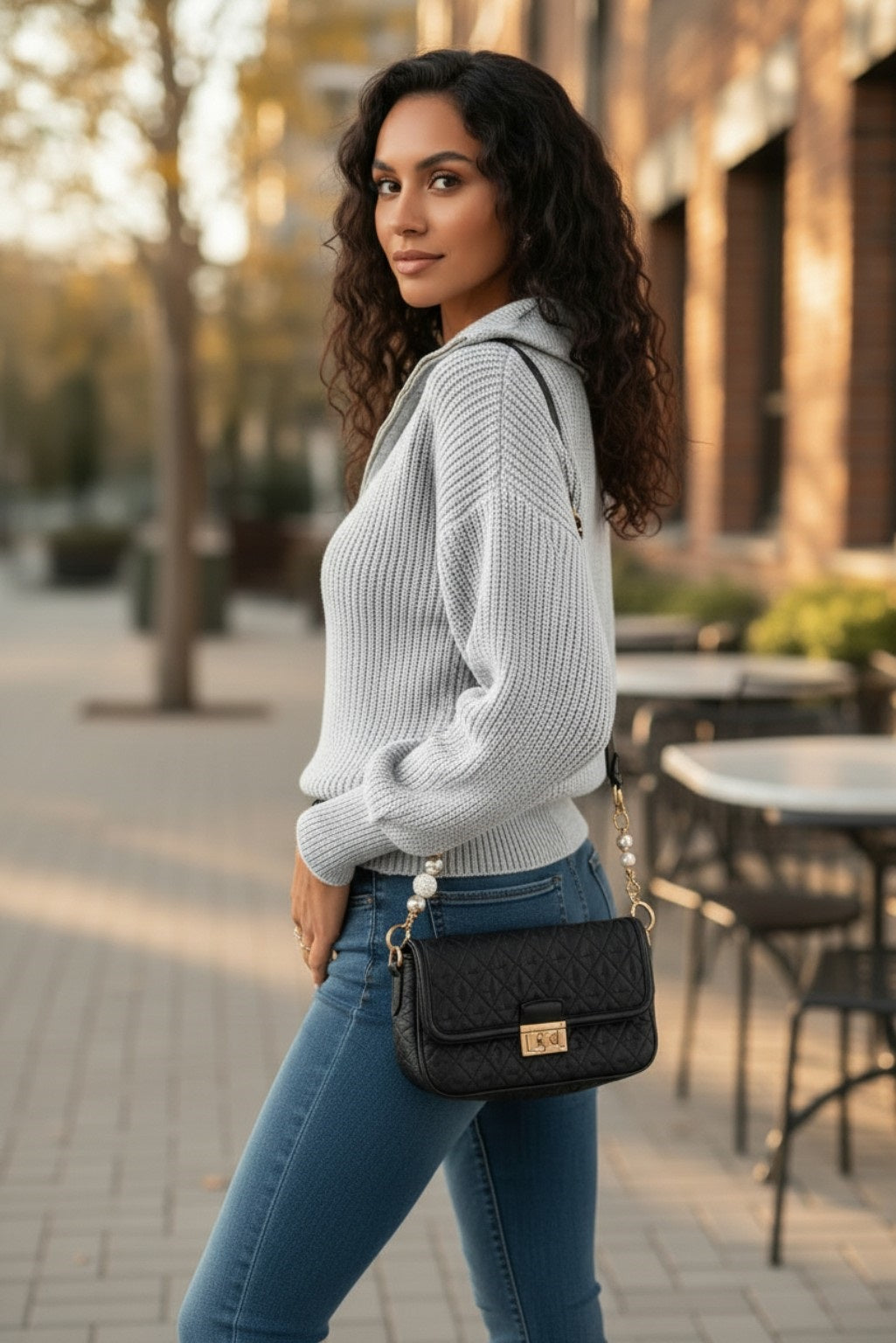 Long Sleeve Half Zip Sweater