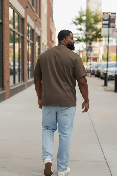 Men's Short Sleeve Moss Green Top